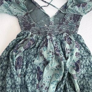 Free People Green Floral Maxi Dress